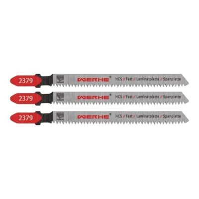 WERHE® Stichsägeblätter 2379 – Präzises Schneiden in Weichholz – T-Schaft – 3er Set 100mm – HCS-Stahl - Image 10