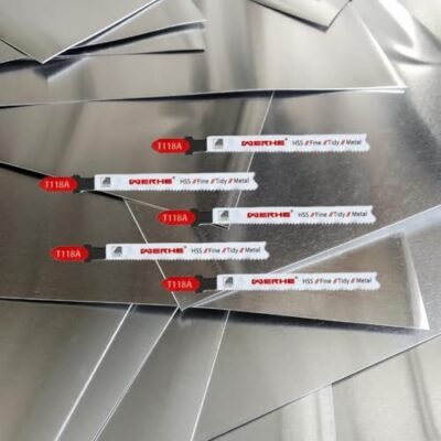 WERHE® Stichsägeblatt T118A 5er-Set – Präzises Schneiden von Dünnblech (1-3 mm) – HSS-Metallsägeblatt mit T-Schaft, Langlebig & Vielseitig - Image 10