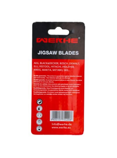 WERHE® Stichsägeblatt T218A 5 Stück – Präzises Metallsägeblatt für Kurvenschnitte in Dünnblech 1-3mm - Image 10